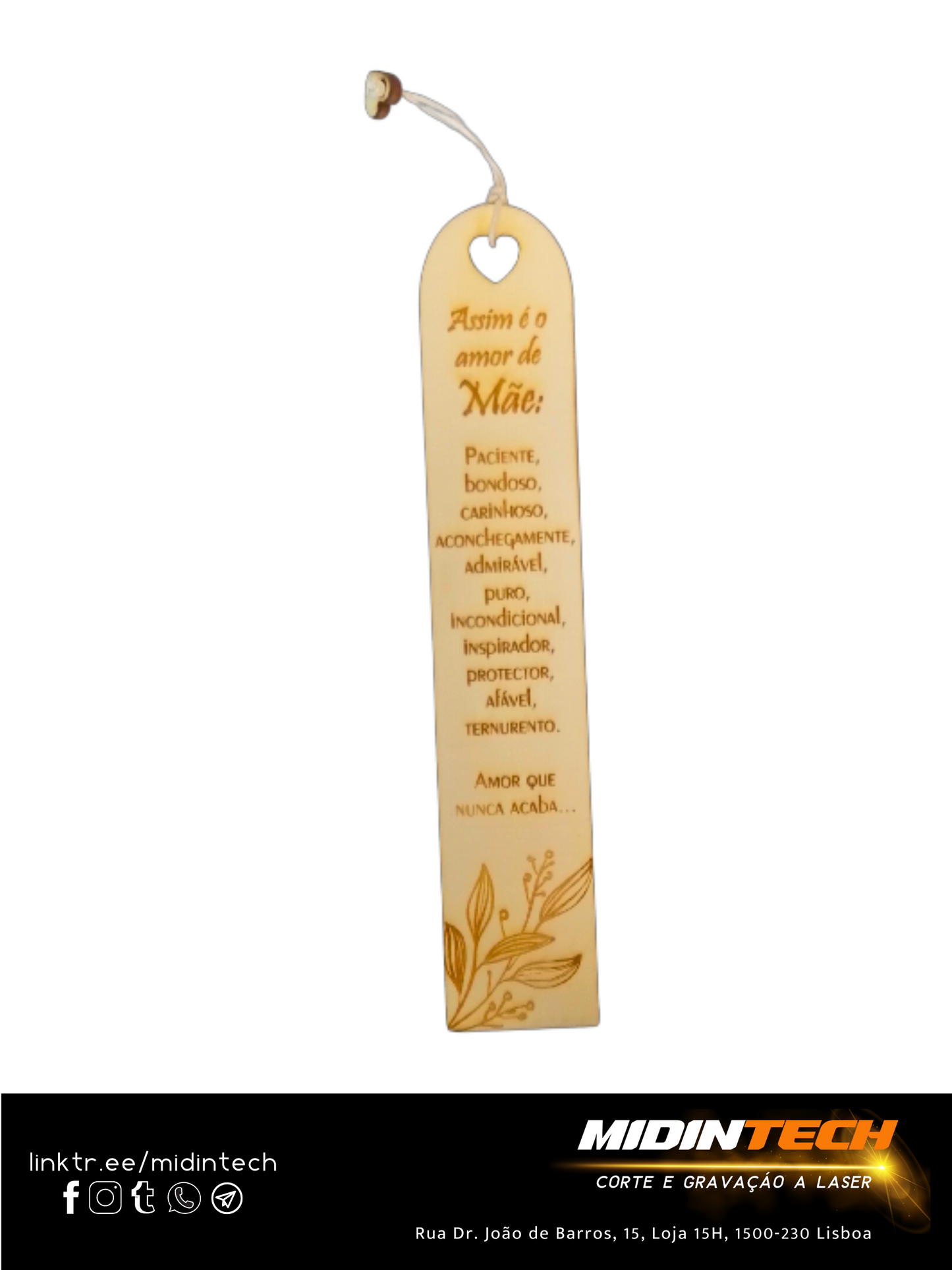 1051 | Alusivo Placa Marcador Livro #Mãe-1