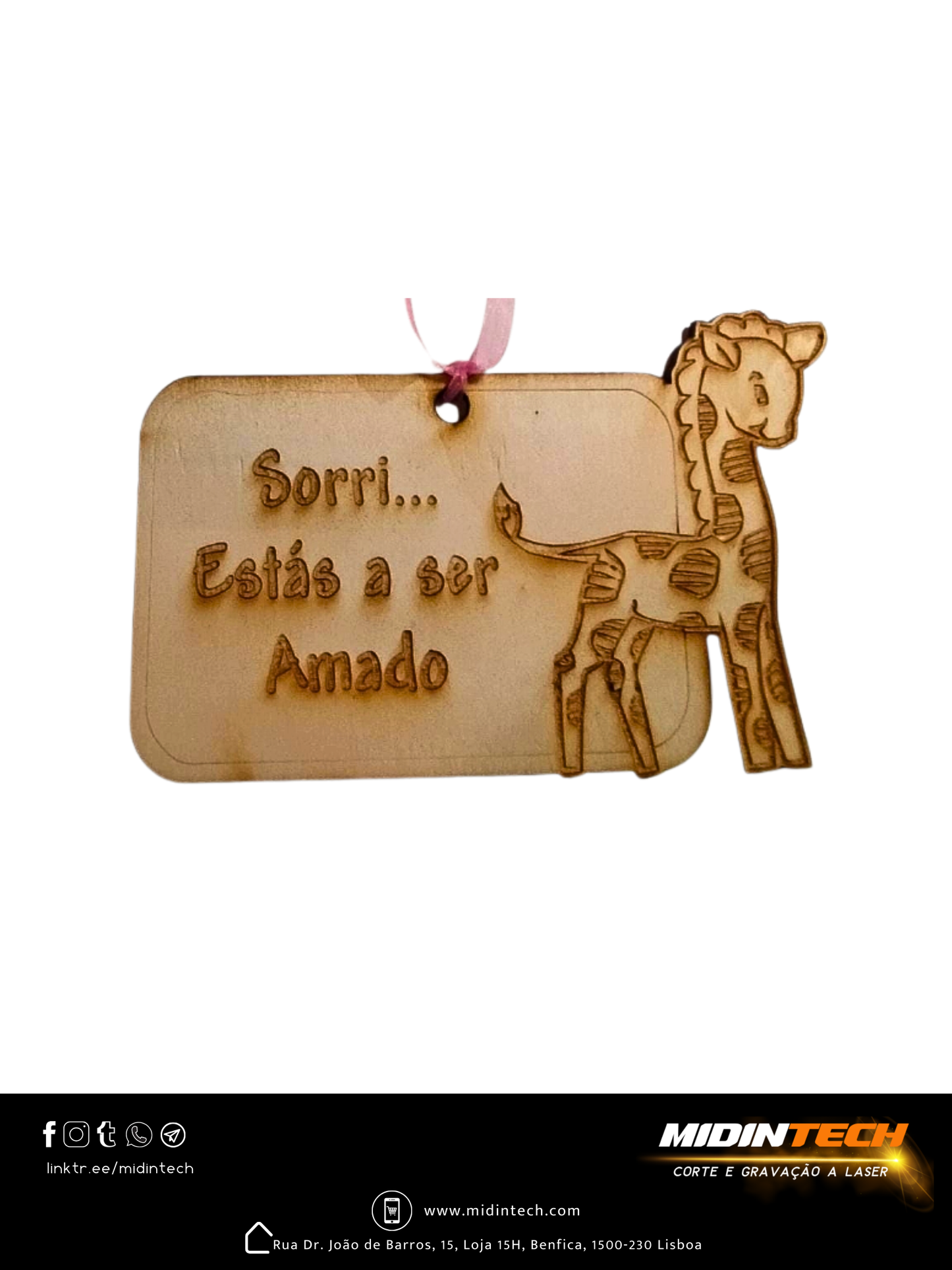 1102 | Placa Fita Girafa #Amor-1