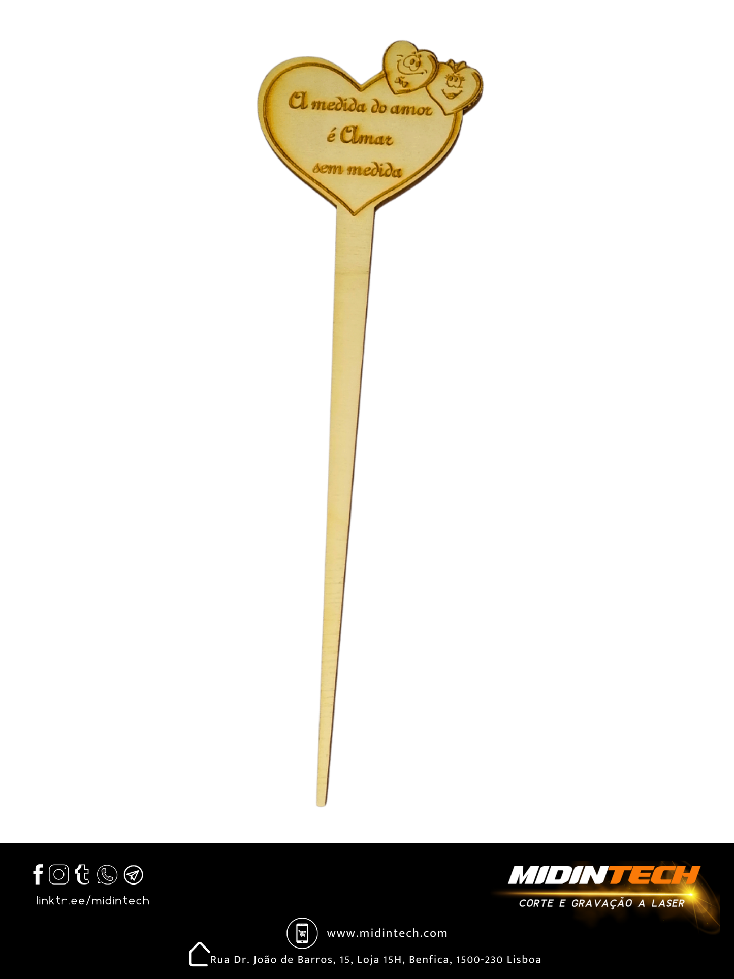 1310 | Topo Grande em Madeira #Amor-1