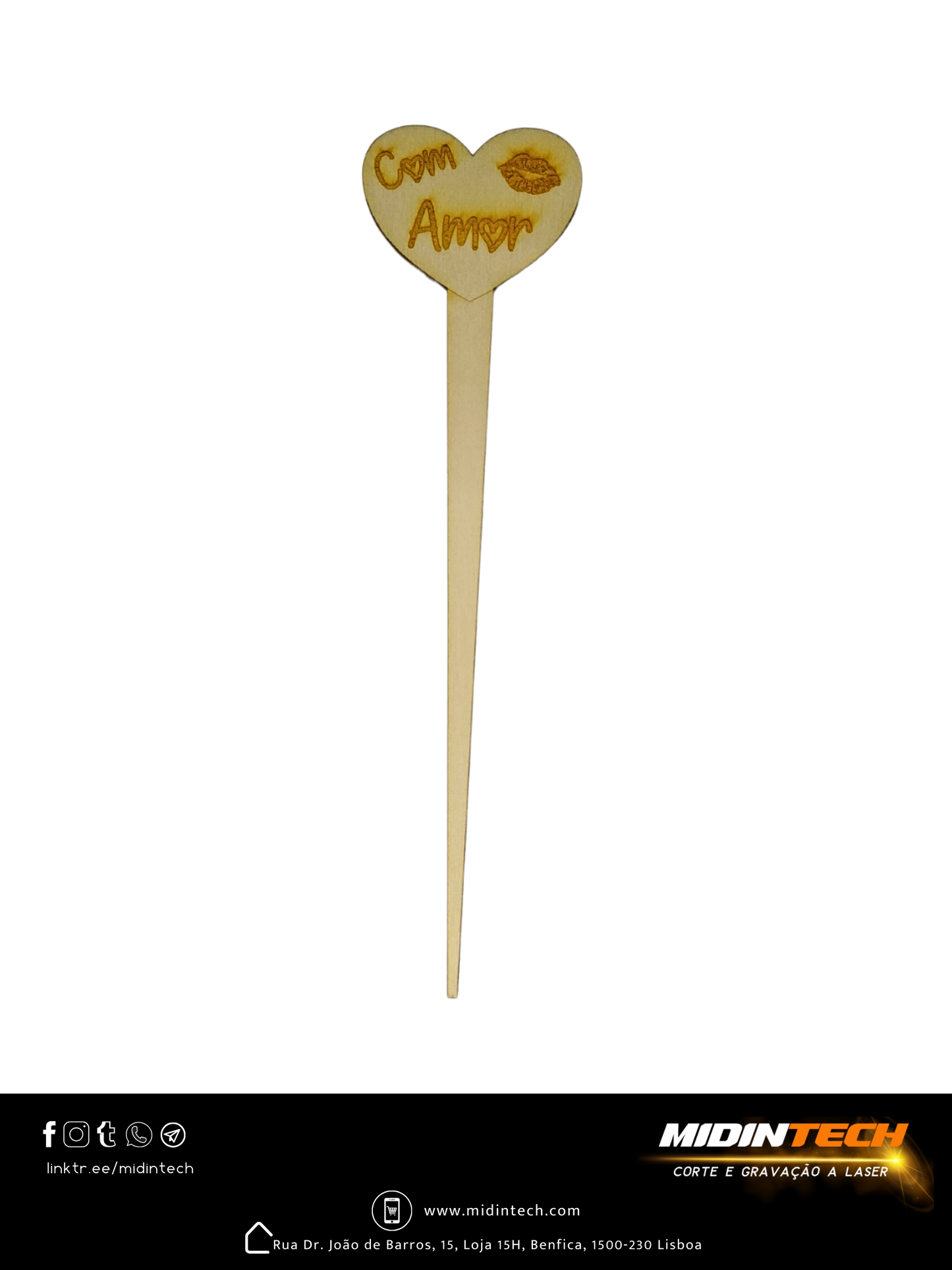 1314 | Topo Médio em Madeira #Amor-2