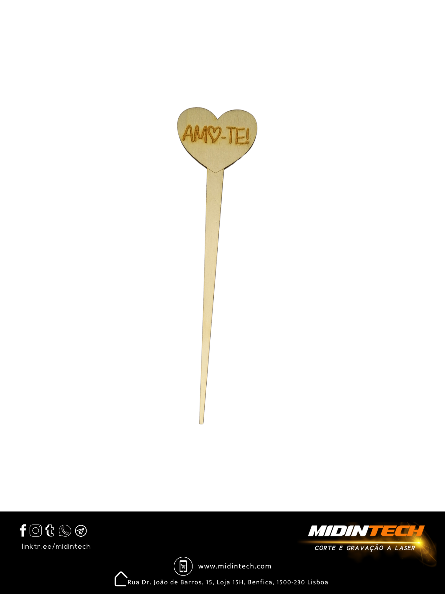 1315 | Topo Pequeno em Madeira #Amor-1