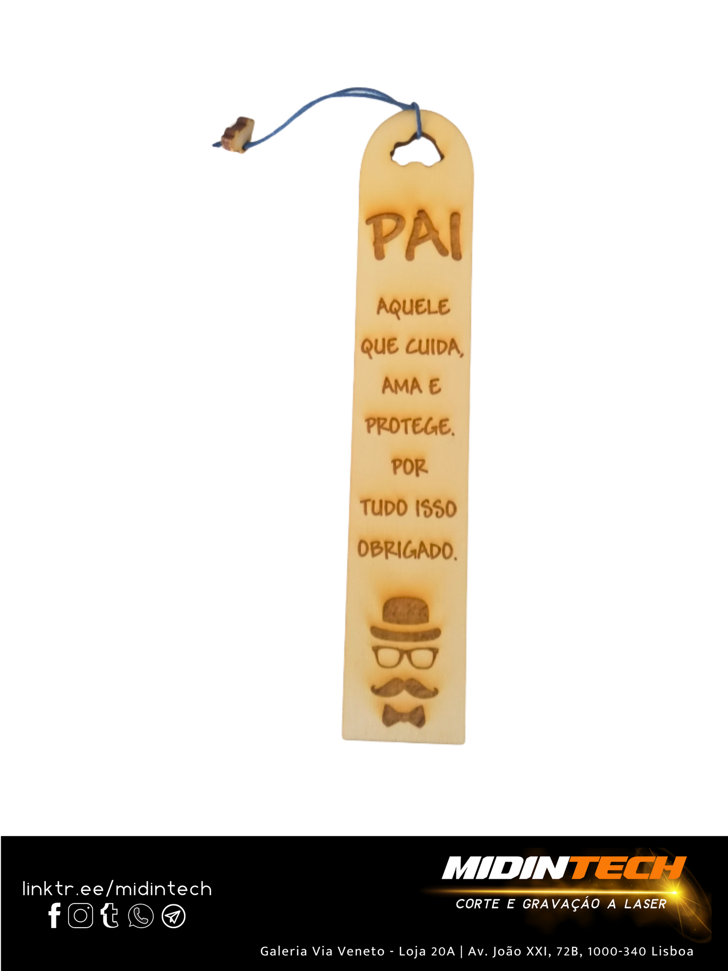 133 | Placa Marcador Livro "PAI-1"