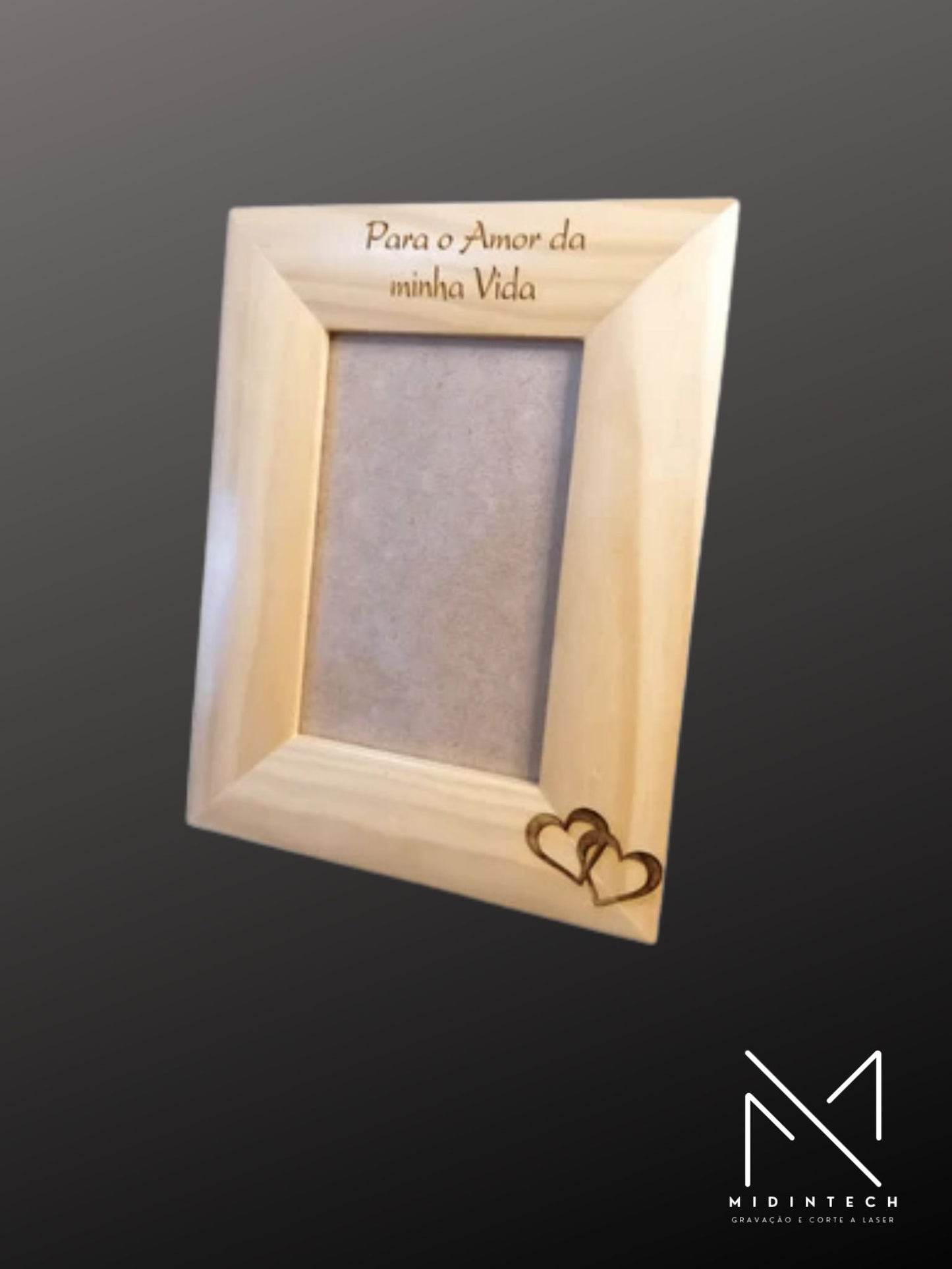 Moldura madeira clara