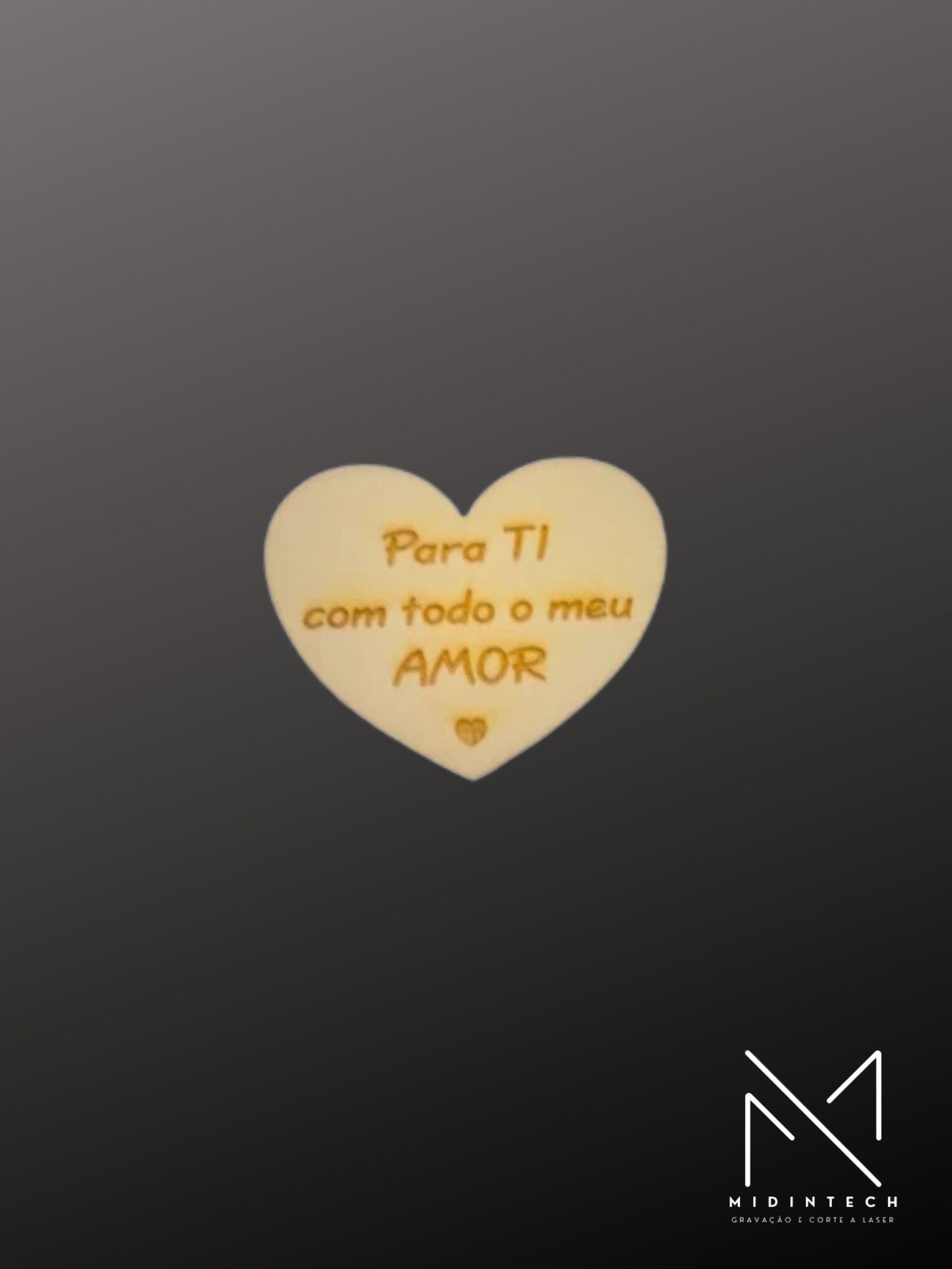 Placa coração íman#PQCI01