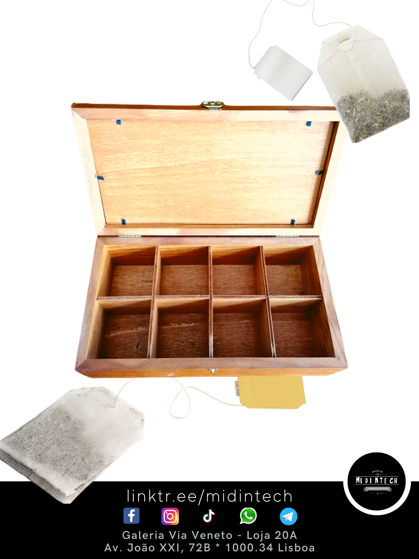 201E | Caixa Chá 8 divisões