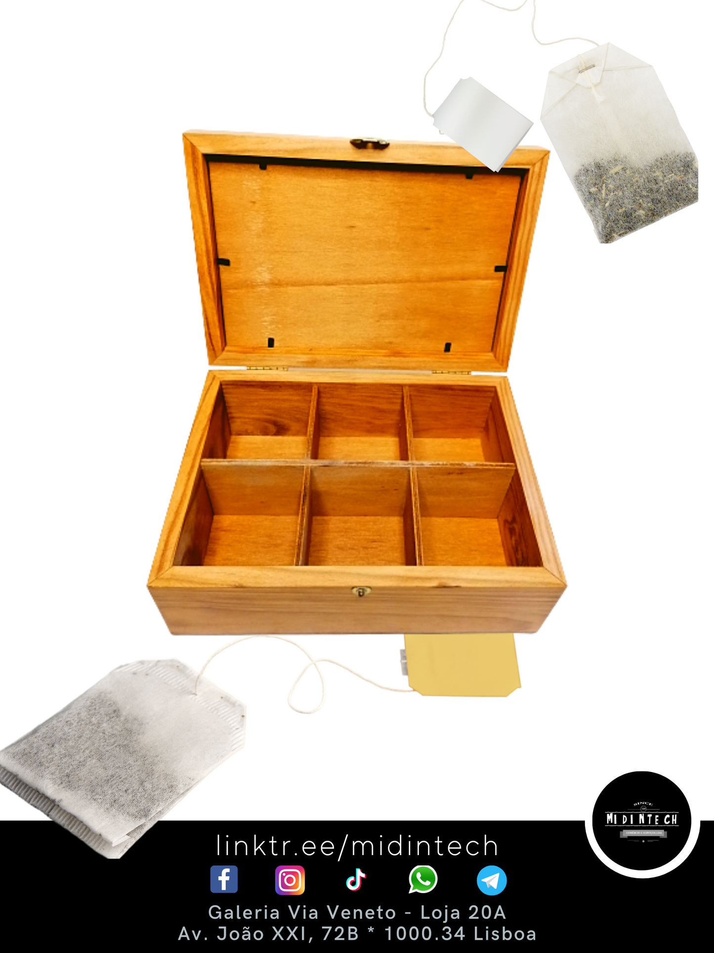 202E | Caixa Chá 6 divisões