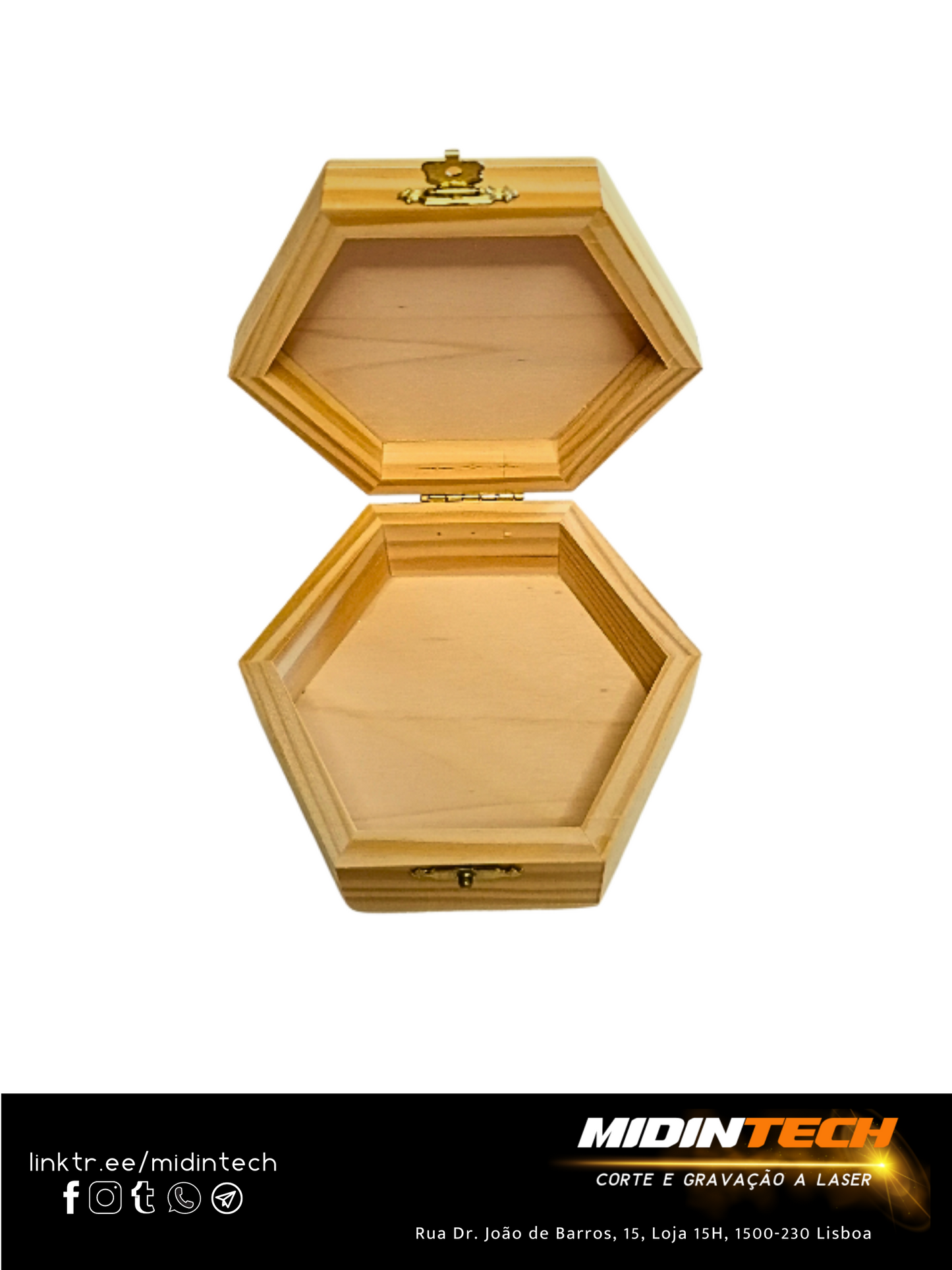 2201 | Caixa Sextavada Clara #Mãe-2