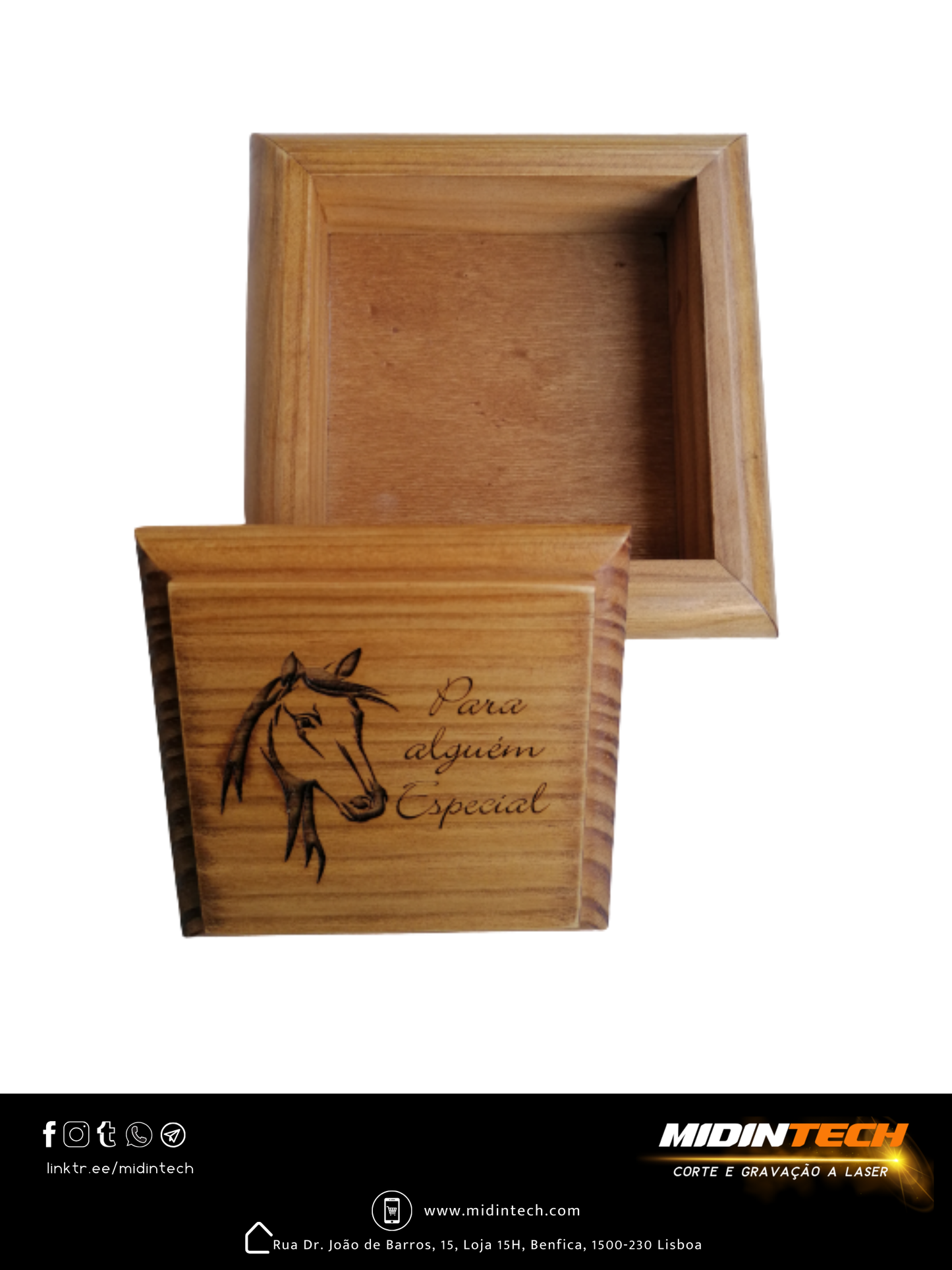 2212 | Caixa Quadrada Escura #Amor-3