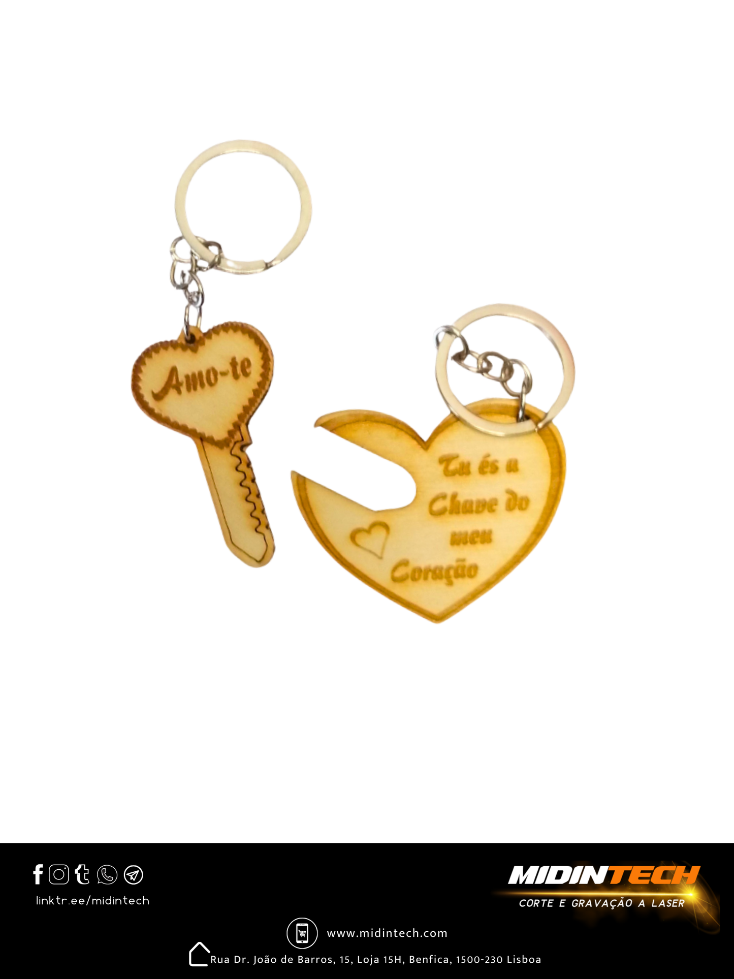 6035 | Porta-Chaves Coração+Chave #Amor-1