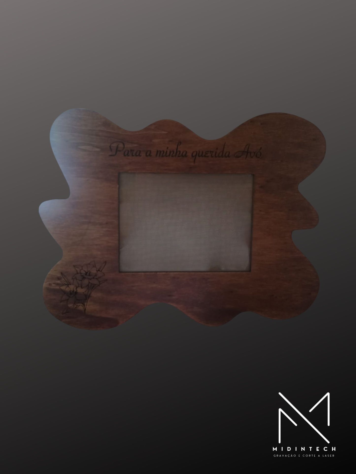 Moldura madeira grande recortada 15X20#MMGR01