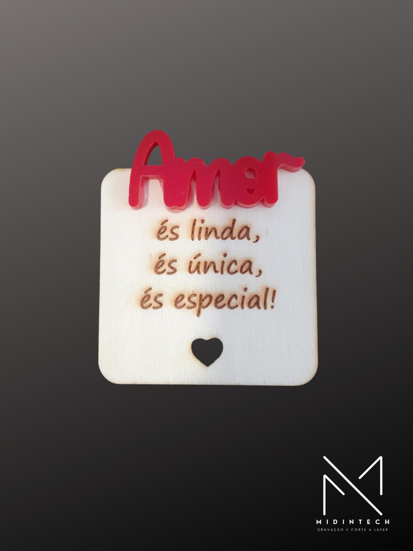 Placa pendurar letras relevo íman#PPLRI02