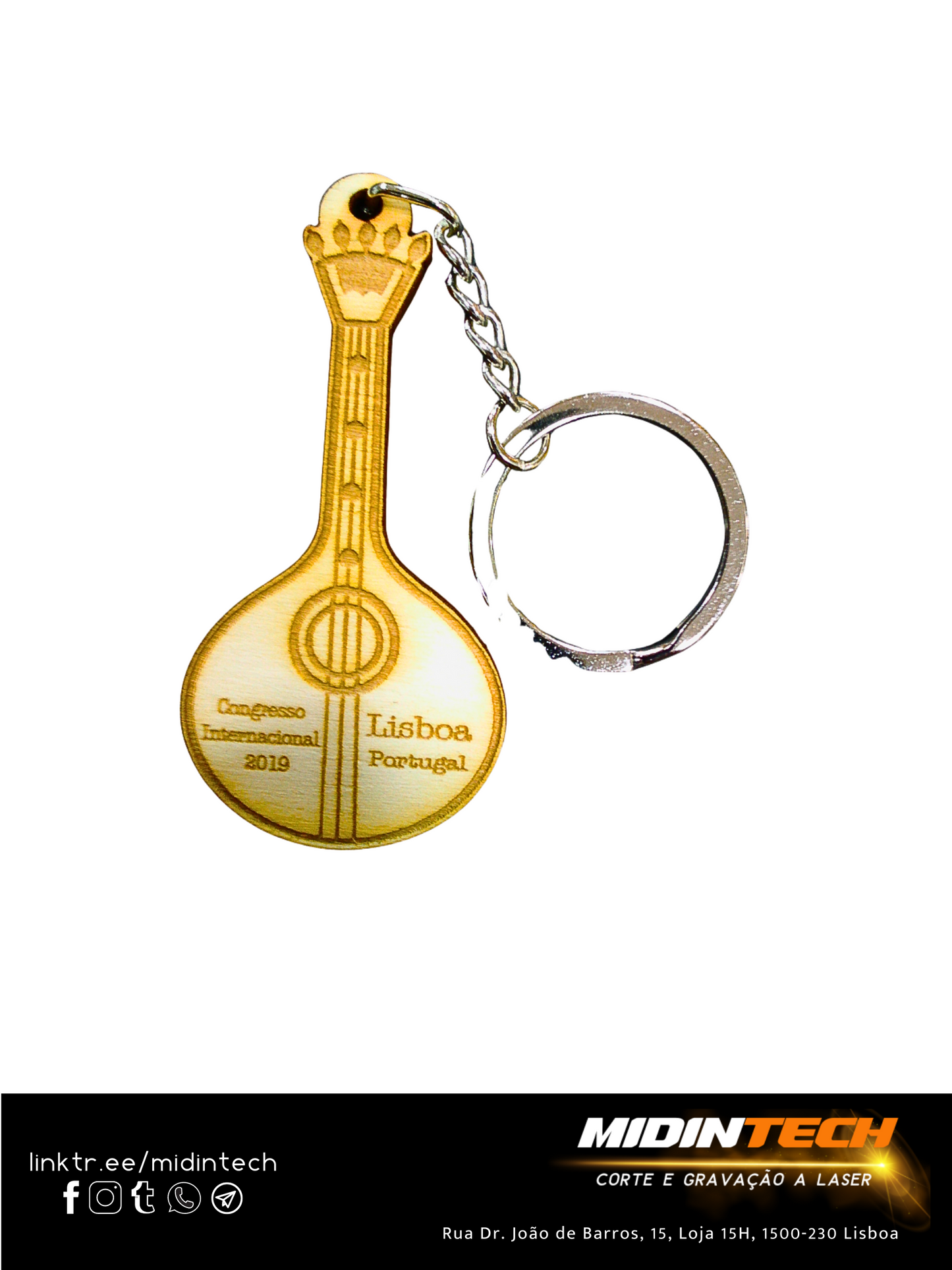 JW6042 | Porta-Chaves Guitarra Portuguesa #congresso-1