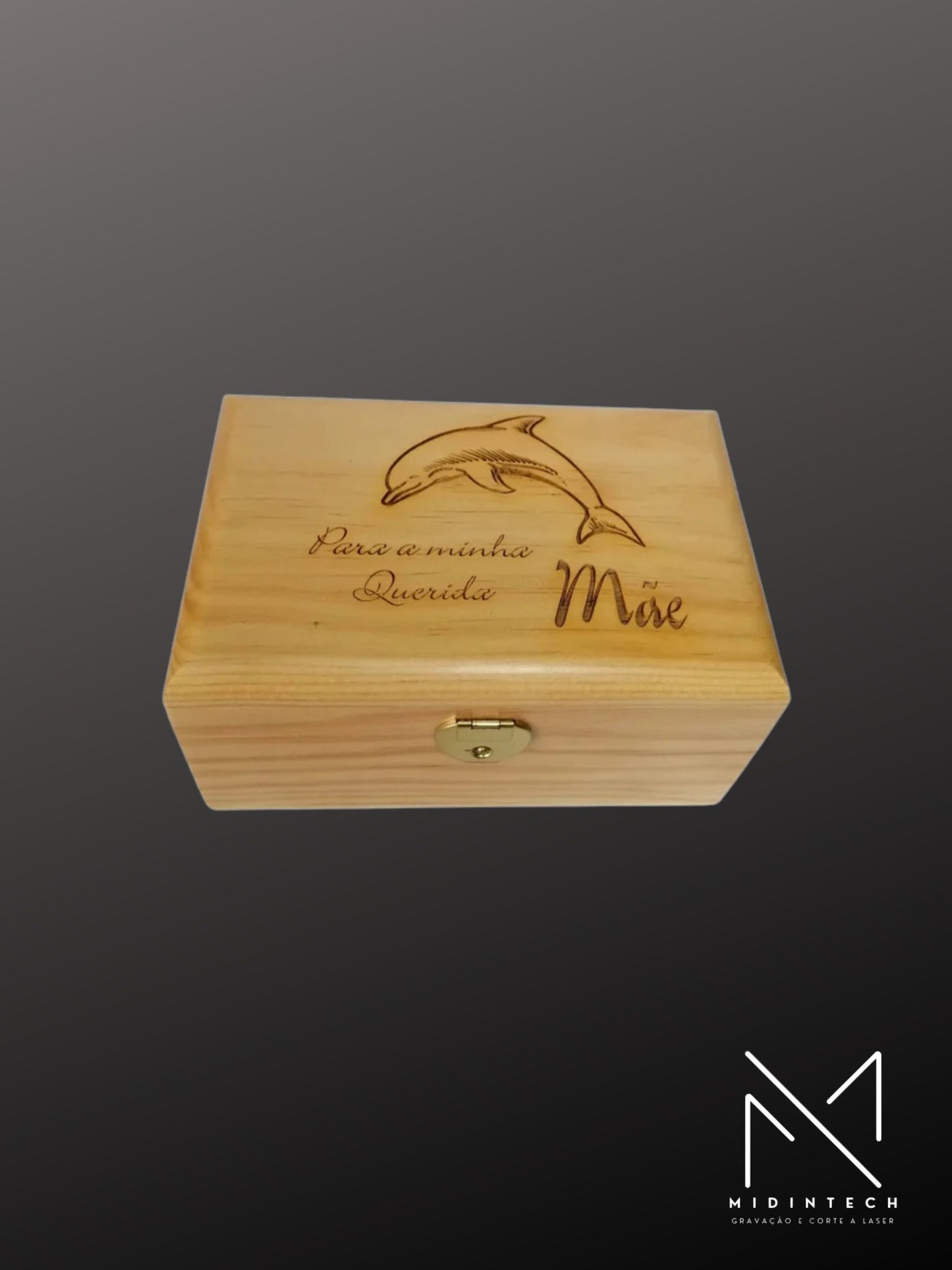 Baú madeira clara