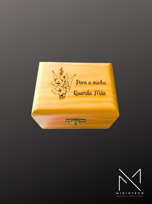 Baú madeira clara