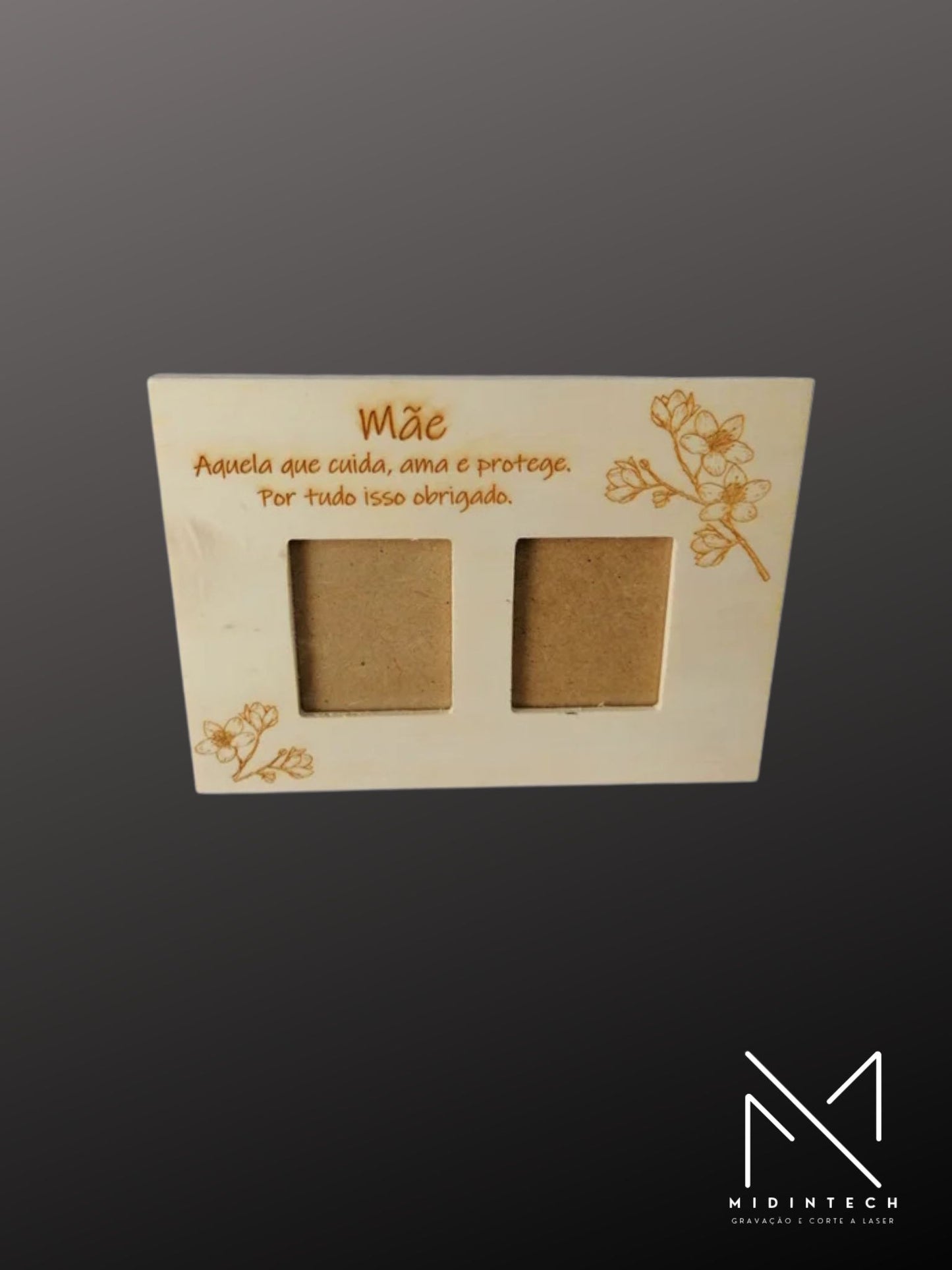 Moldura madeira clara dupla#MMCD03