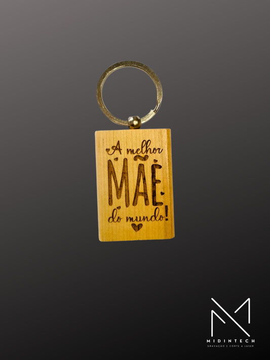 Porta-Chaves madeira retangular#PCMR01