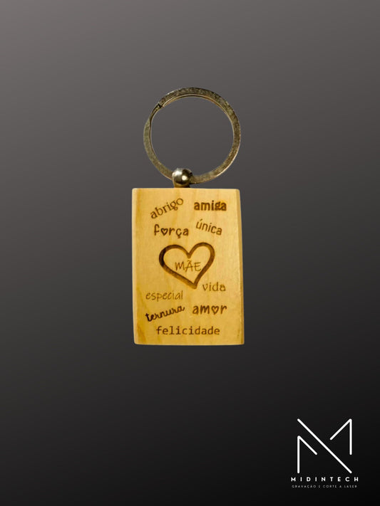 Porta-Chaves madeira retangular#PCMR03
