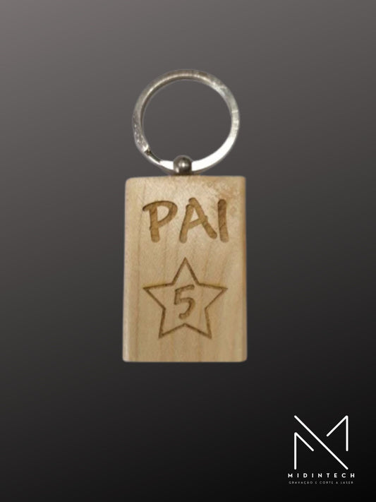 Porta-Chaves madeira retangular#PCMR07