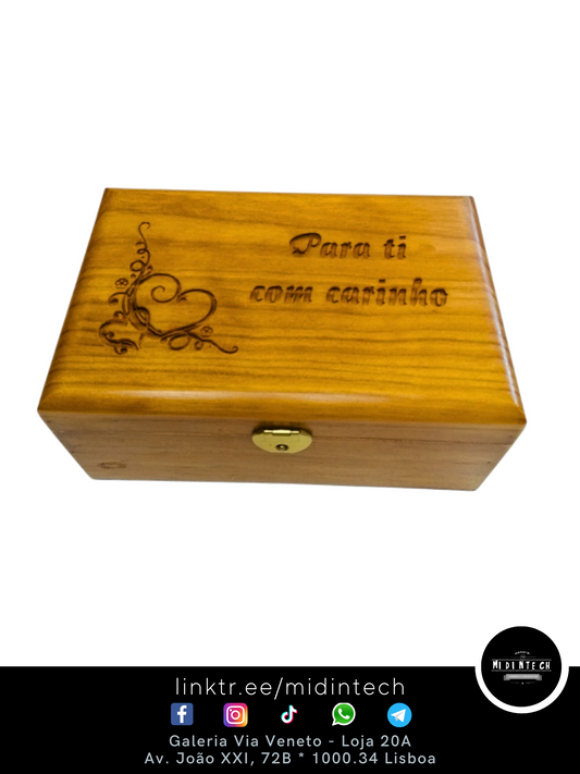 204E | Caixa Baú Nº4 Escuro "Carinho-1"