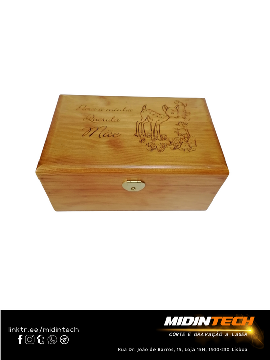 2104 | Caixa Baú Nº3 Escuro #Mãe-2
