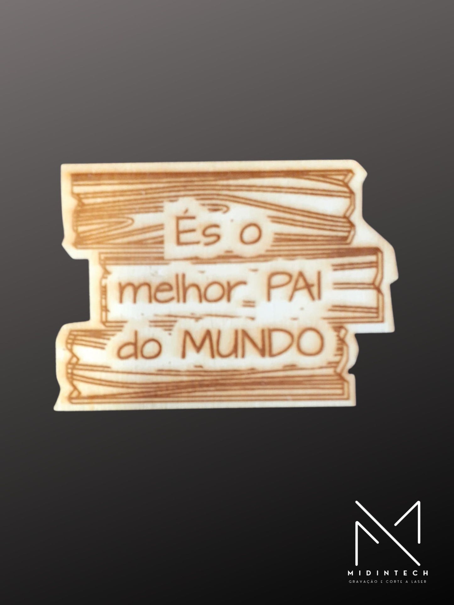Placa madeira íman#PMI01