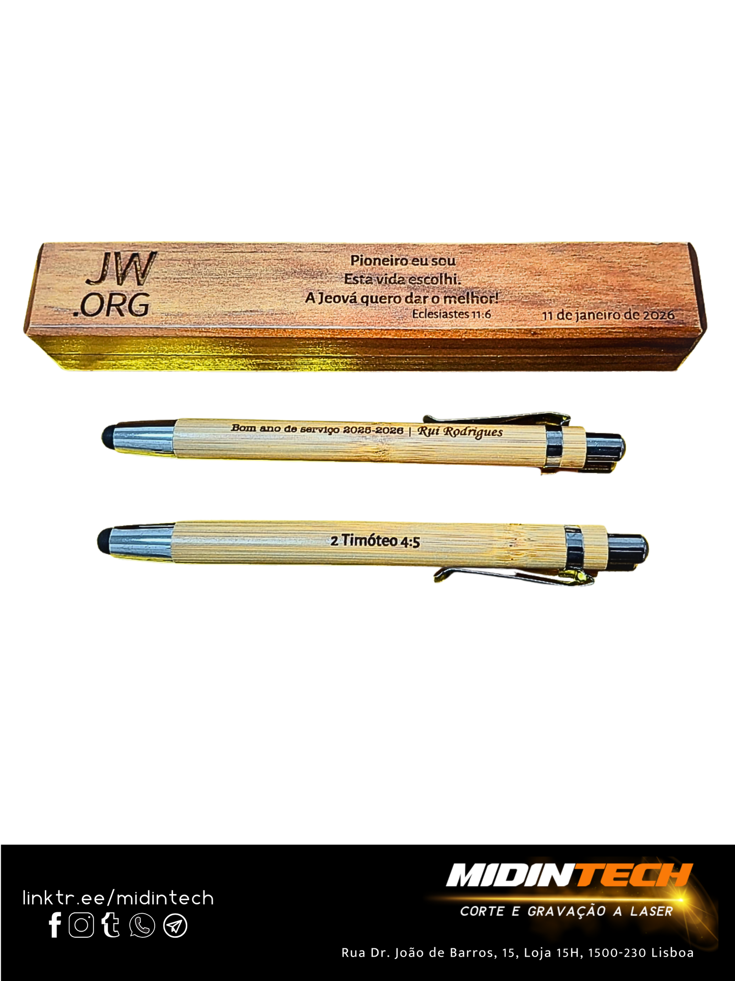 JW3002 | Caixa Retangular com Esferográfica #pioneiros-2